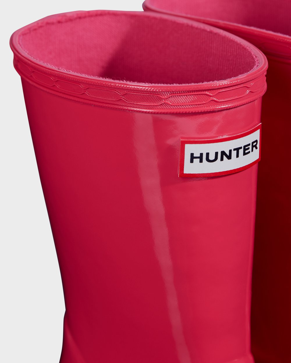 Kids Hunter Original First Classic Gloss - Rain Boots Pink - 1658-KVLBA